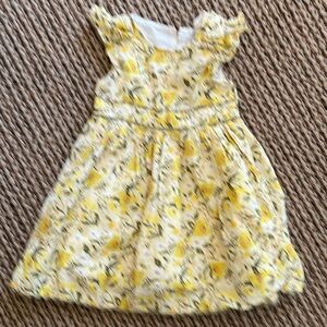 Haute Hipple yellow flowered sundress size 4 euc